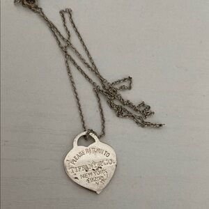 Tiffany & Co. Silver Heart Tag Necklace